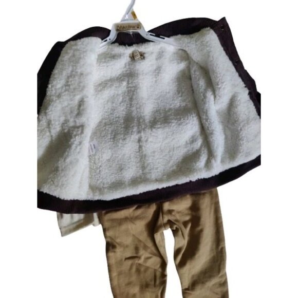 Bearpaw Corduroy Jacket Boy's 3-piece Set W LS Top Joggers 2T NWT - Picture 6 of 10
